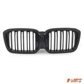 Gloss Black X3M X4M Style Front Bumper Bar Kidney Grille Grill for BMW X3 G01 LCI & X4 G02 LCI 2021-2024